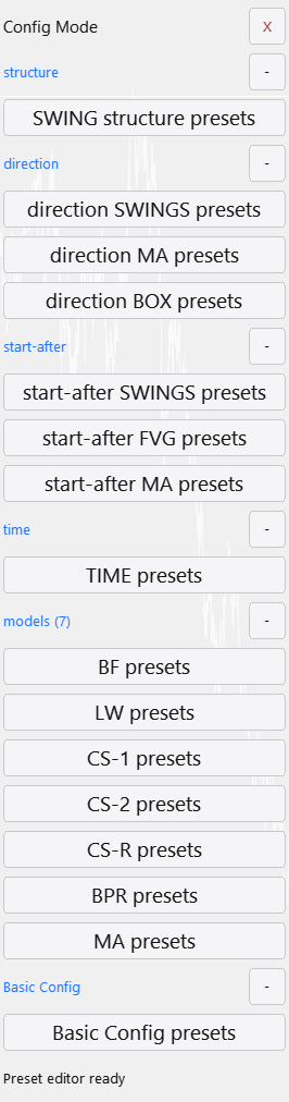 Config Mode в Lazy Trader для admin optimization